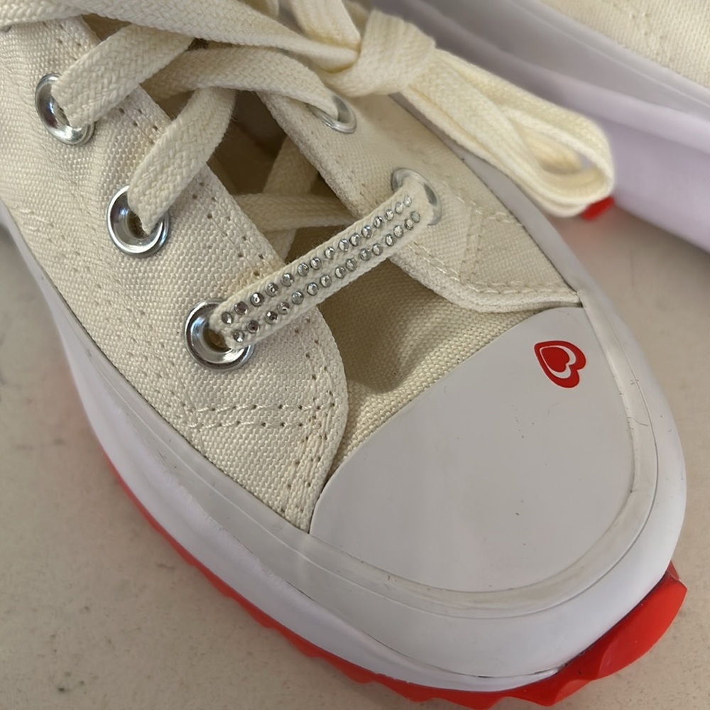 CONVERSE CHUCK TAYLOR RARE   Run Star Hike Platform Y2K HEART sneakers. - Picture 5 of 15